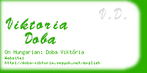 viktoria doba business card